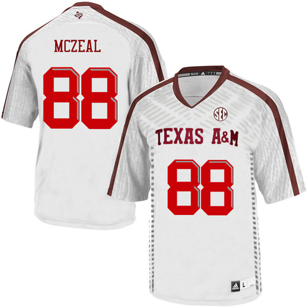 Men #88 Keynel McZeal Texas A&M Aggies College Football Jerseys Sale-White